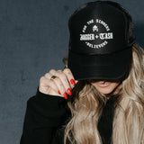 For the Sinners + Believers Adult Trucker Hat